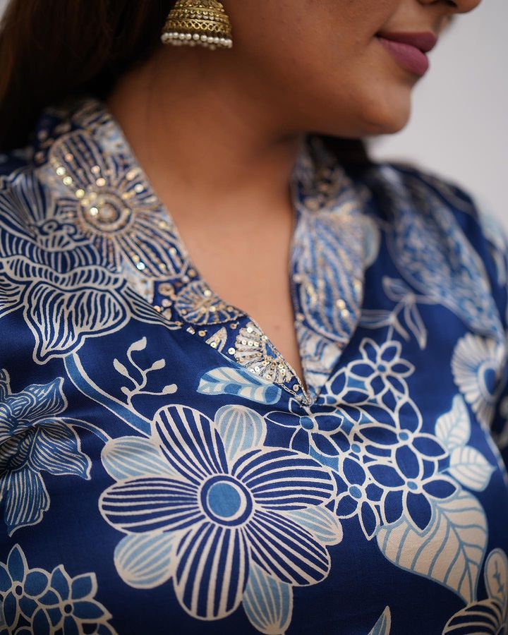 Gaji silk flowral print dress