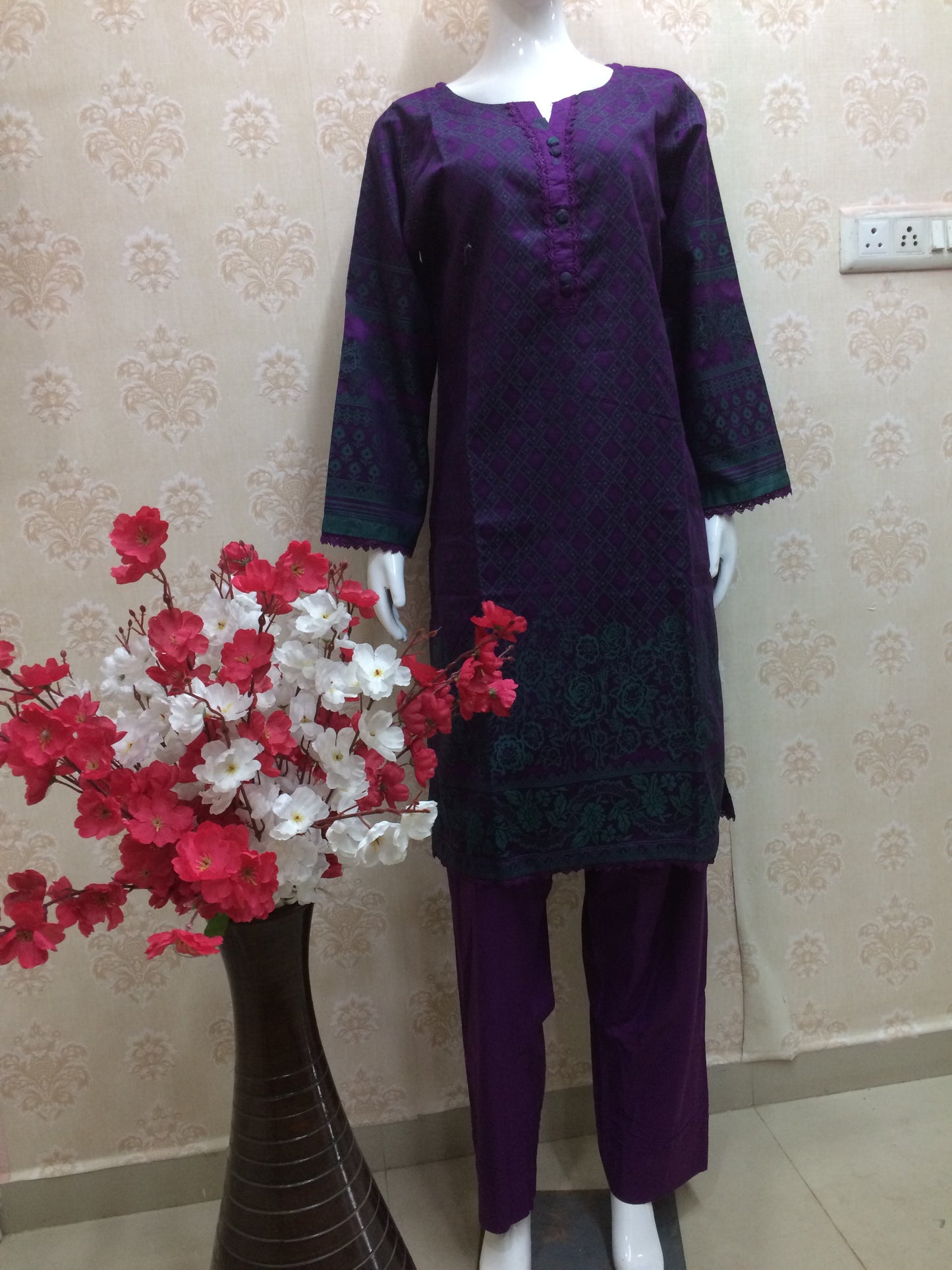 Saphron 2 pcs set purple