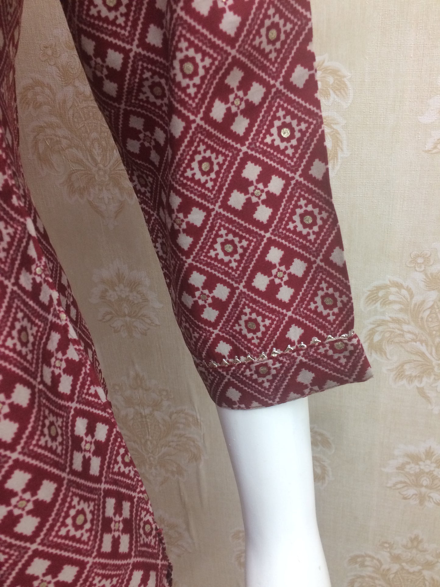 Jaipuri Maroon suit