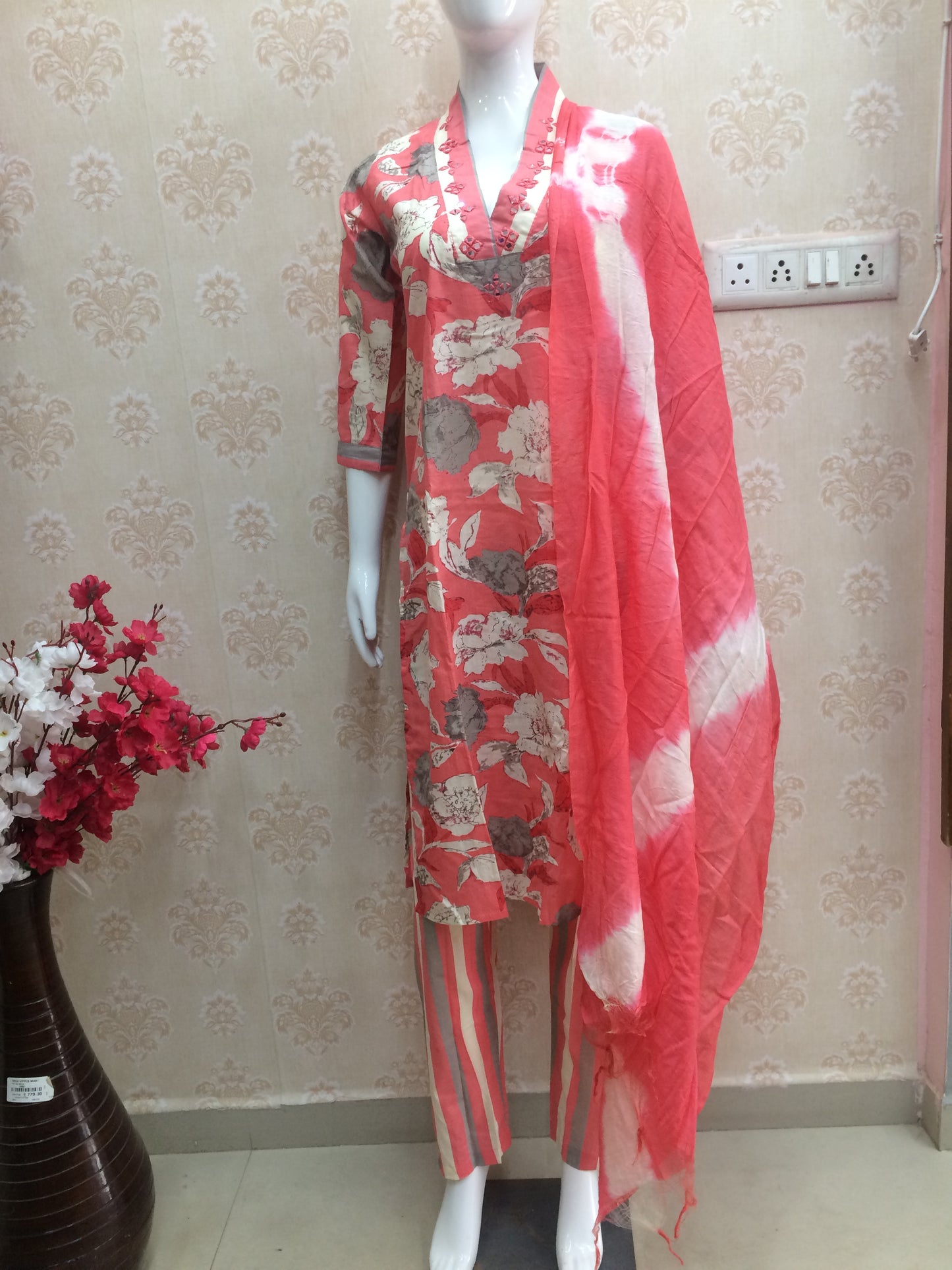 Floral Cotton Suit Set