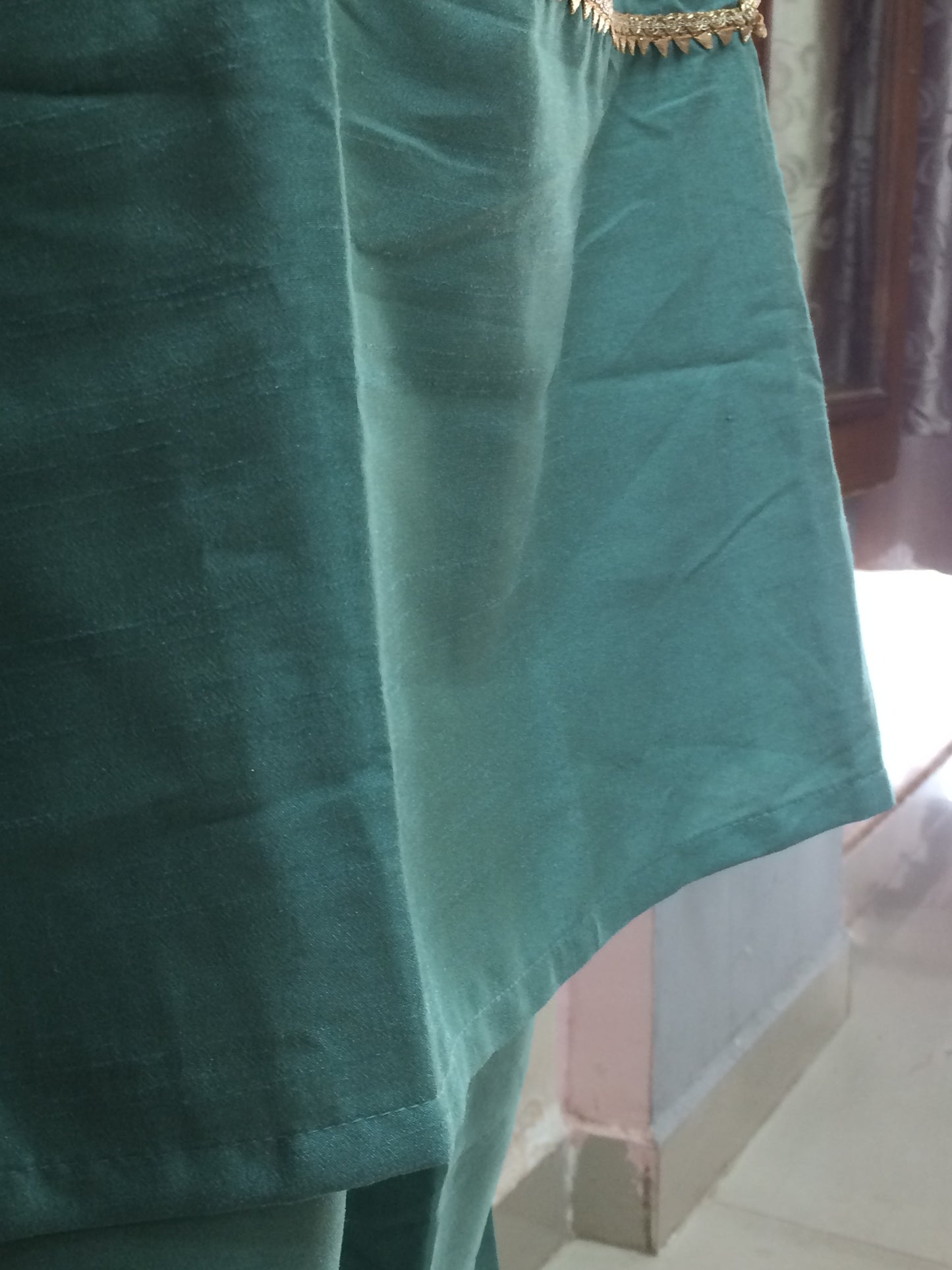 Light Green Cord Set with golden touch