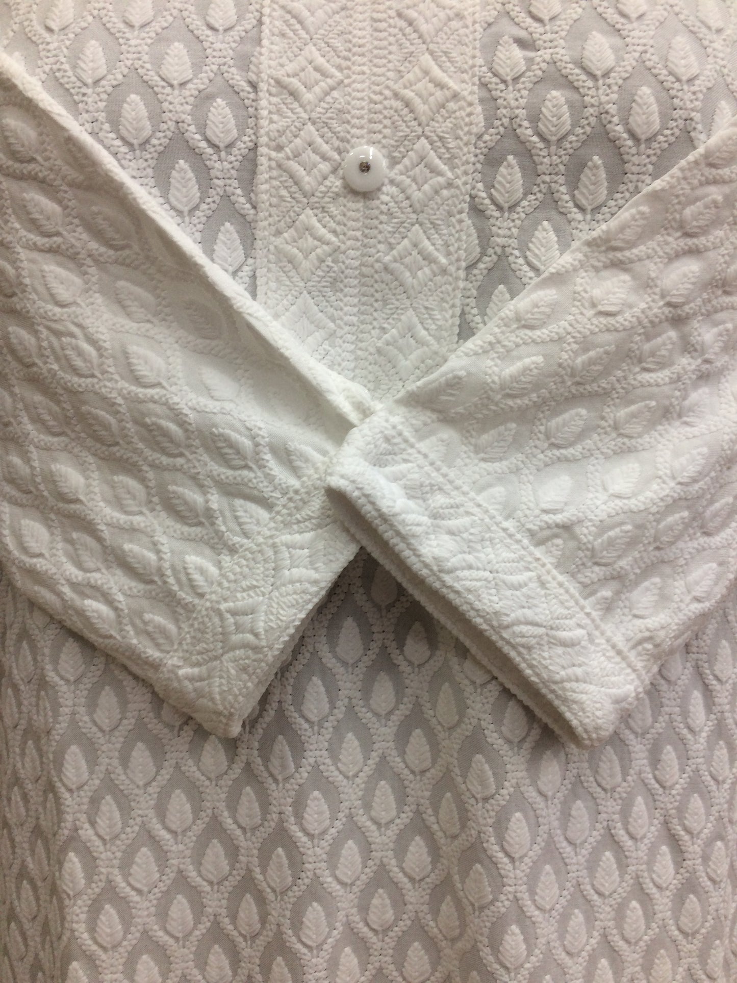 Makai chicken white kurti