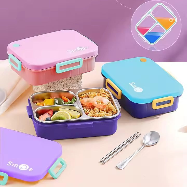 3 Compartment fancy lunch box for kids