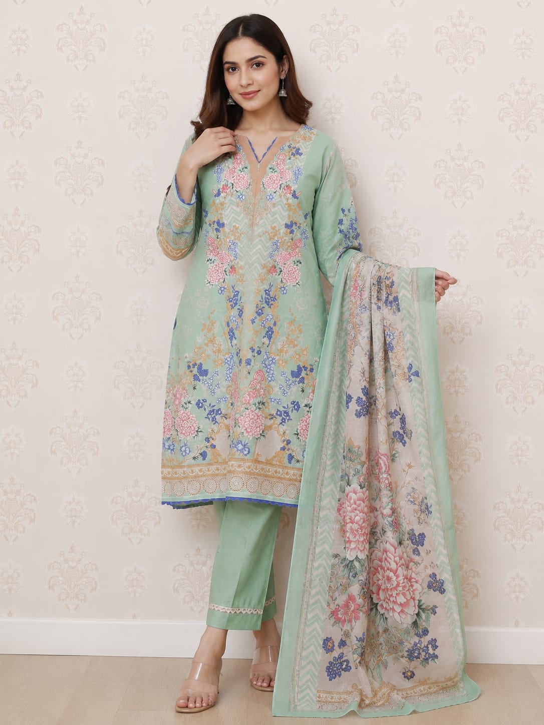Rimsha Pakistani style 3-Piece Suit