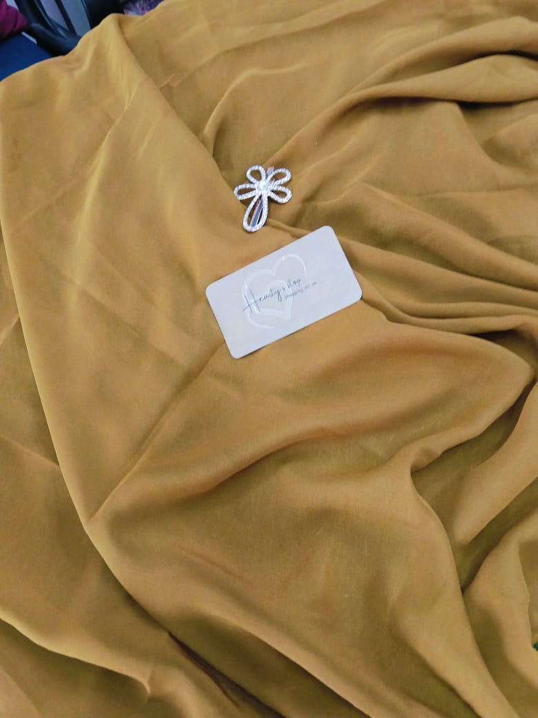 Premium Mustard Yellow Chiffon Hijab