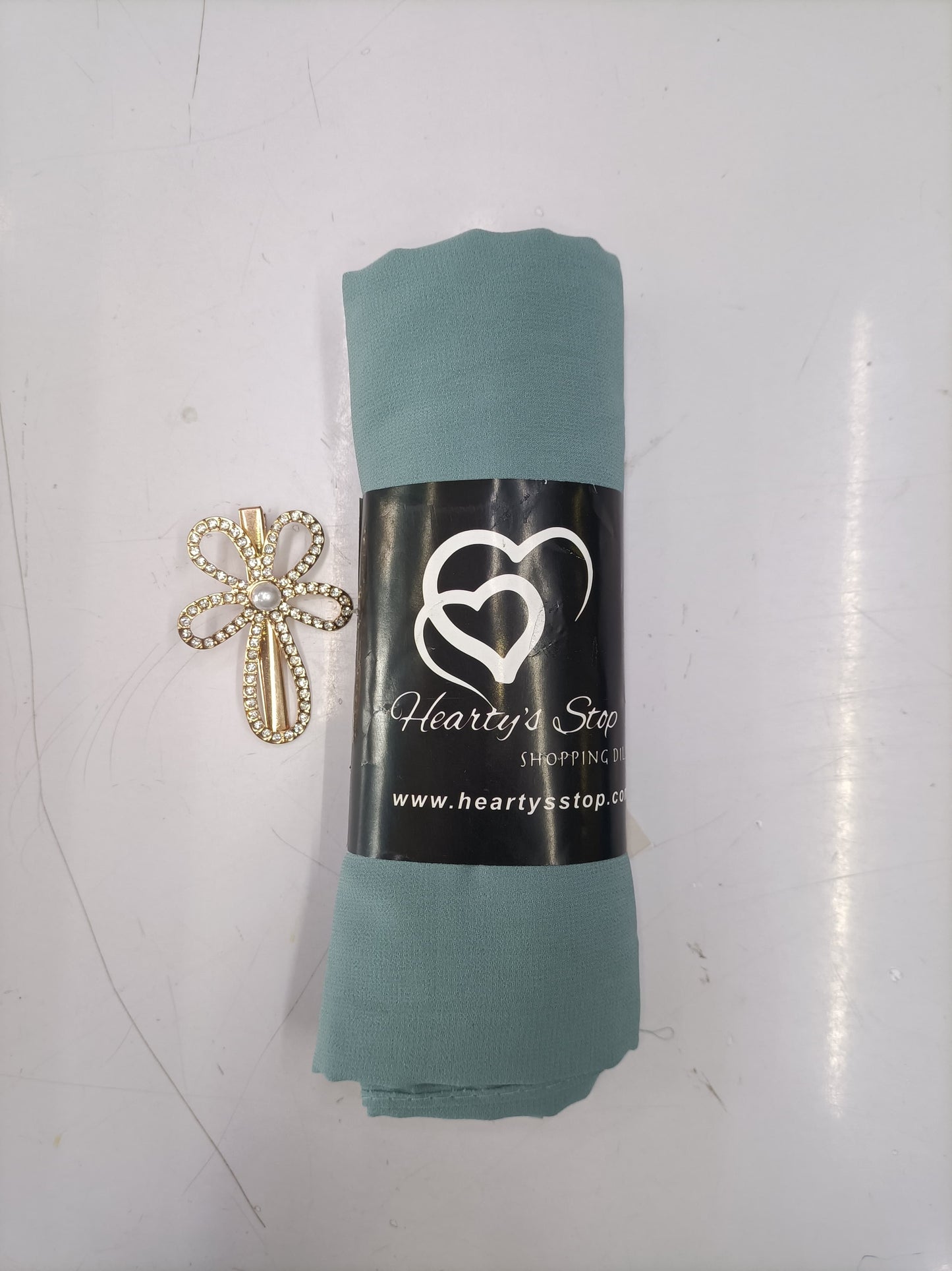 Premium Mist TealChiffon Hijab