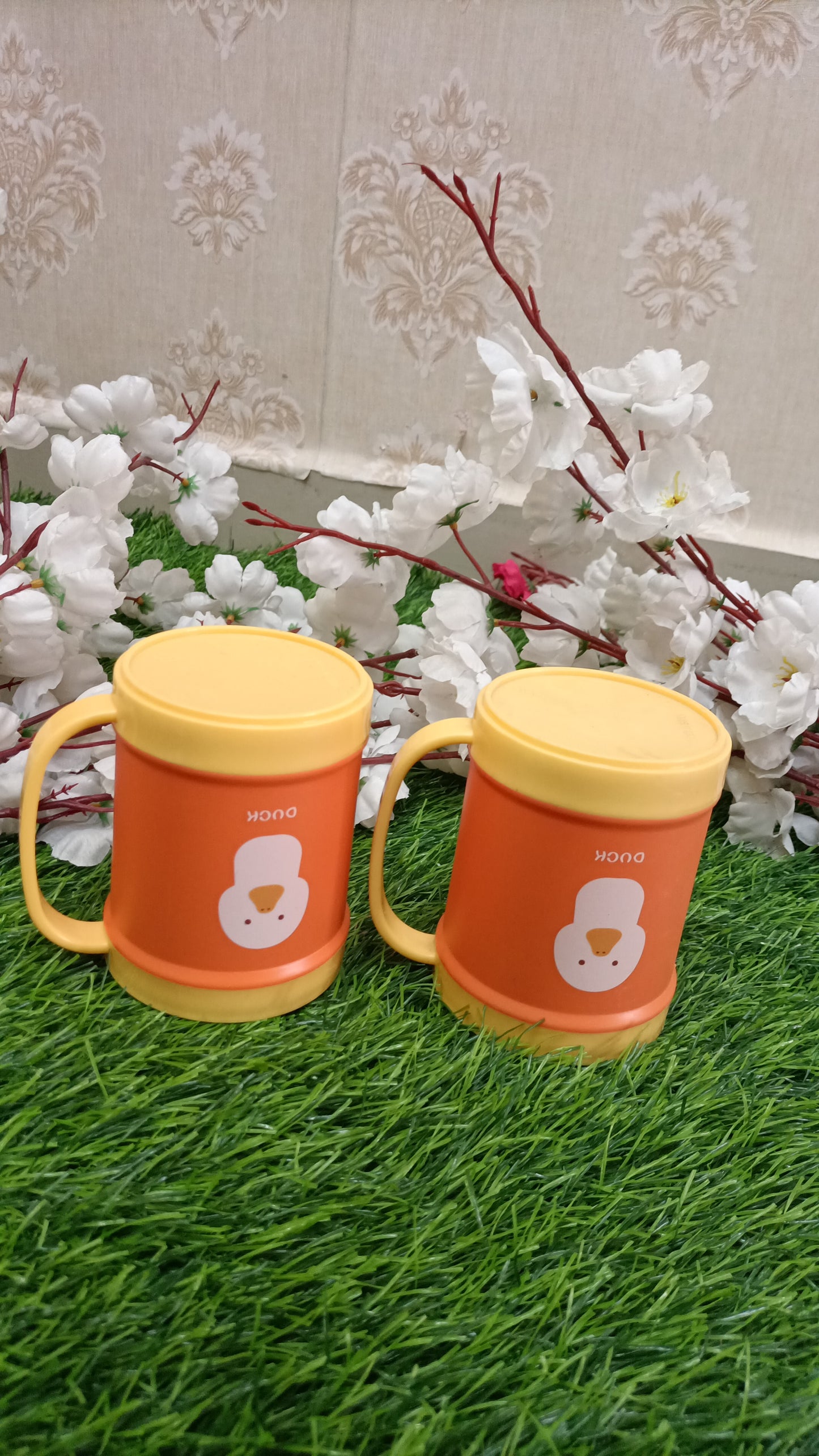 Cute Duckling Insulated Kids' Mugs with Lids
