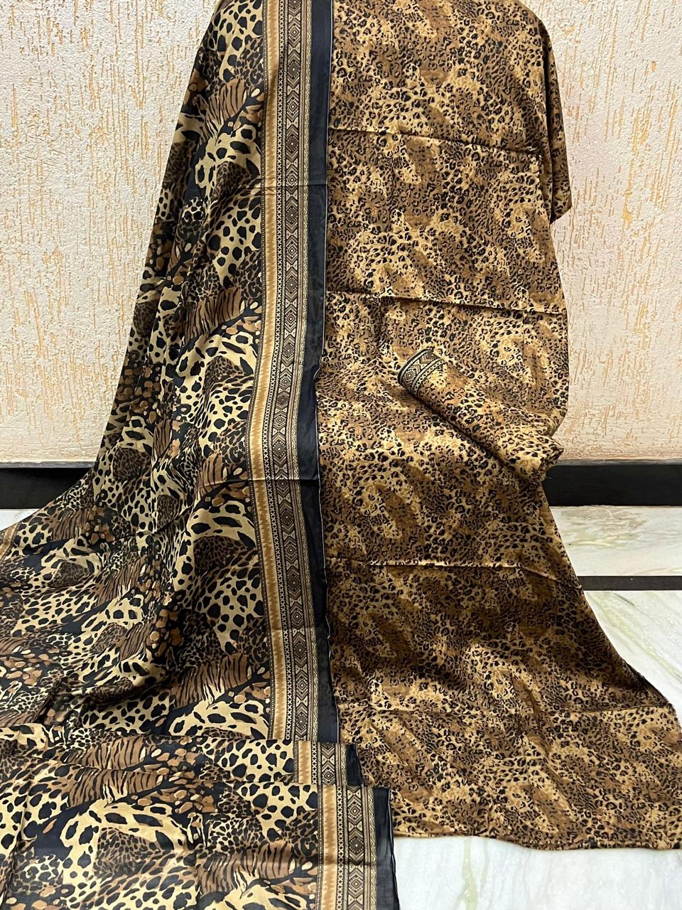 Bin Saeed Unstitched Printed Lawn 3-Piece Suit