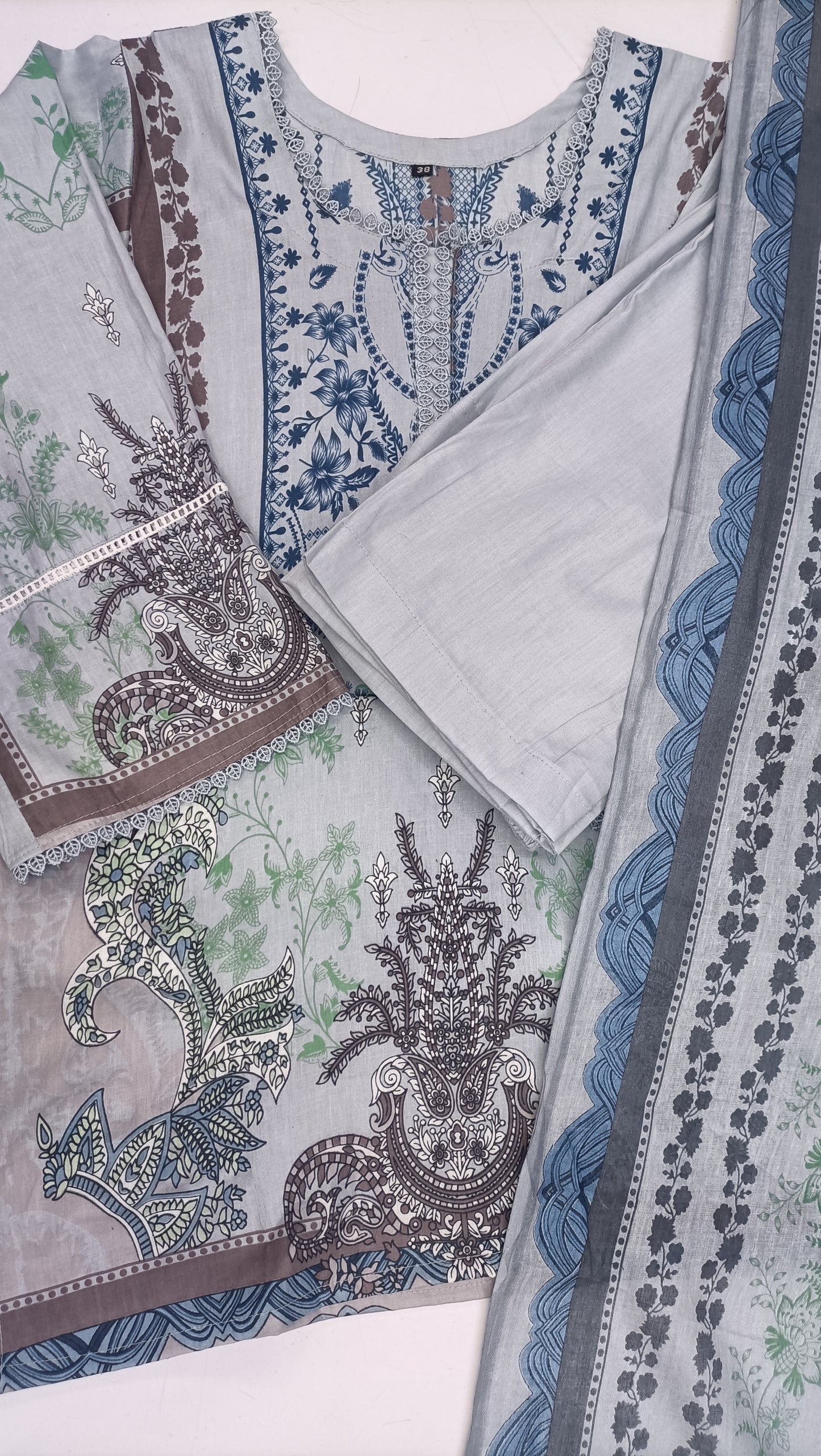 Pakistani dress gray