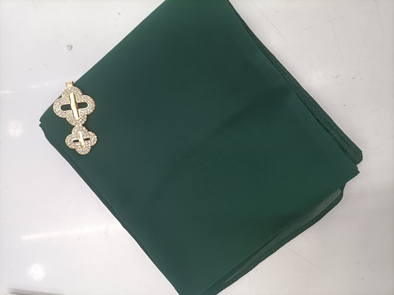 Premium Bottle Green Chiffon Hijab