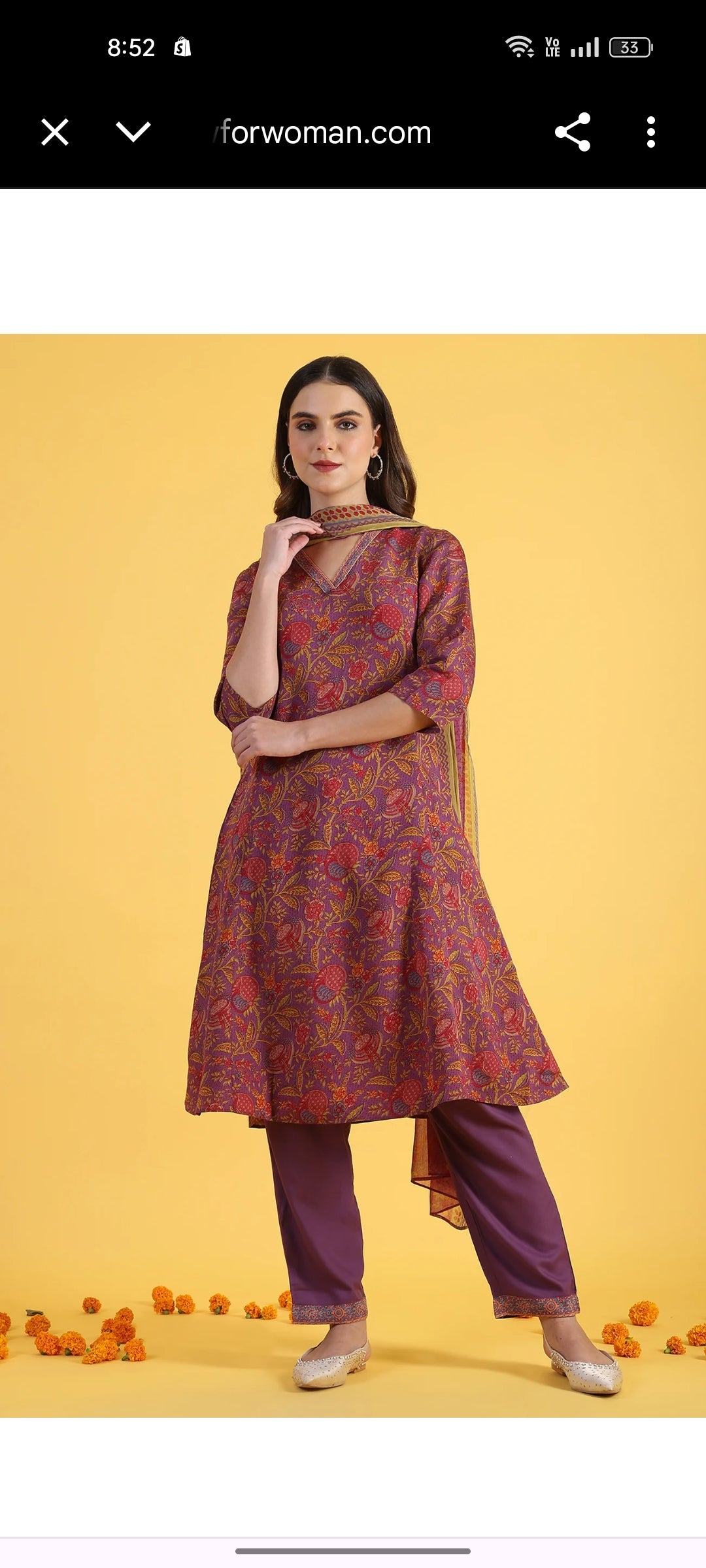 W deep purple 3-piece