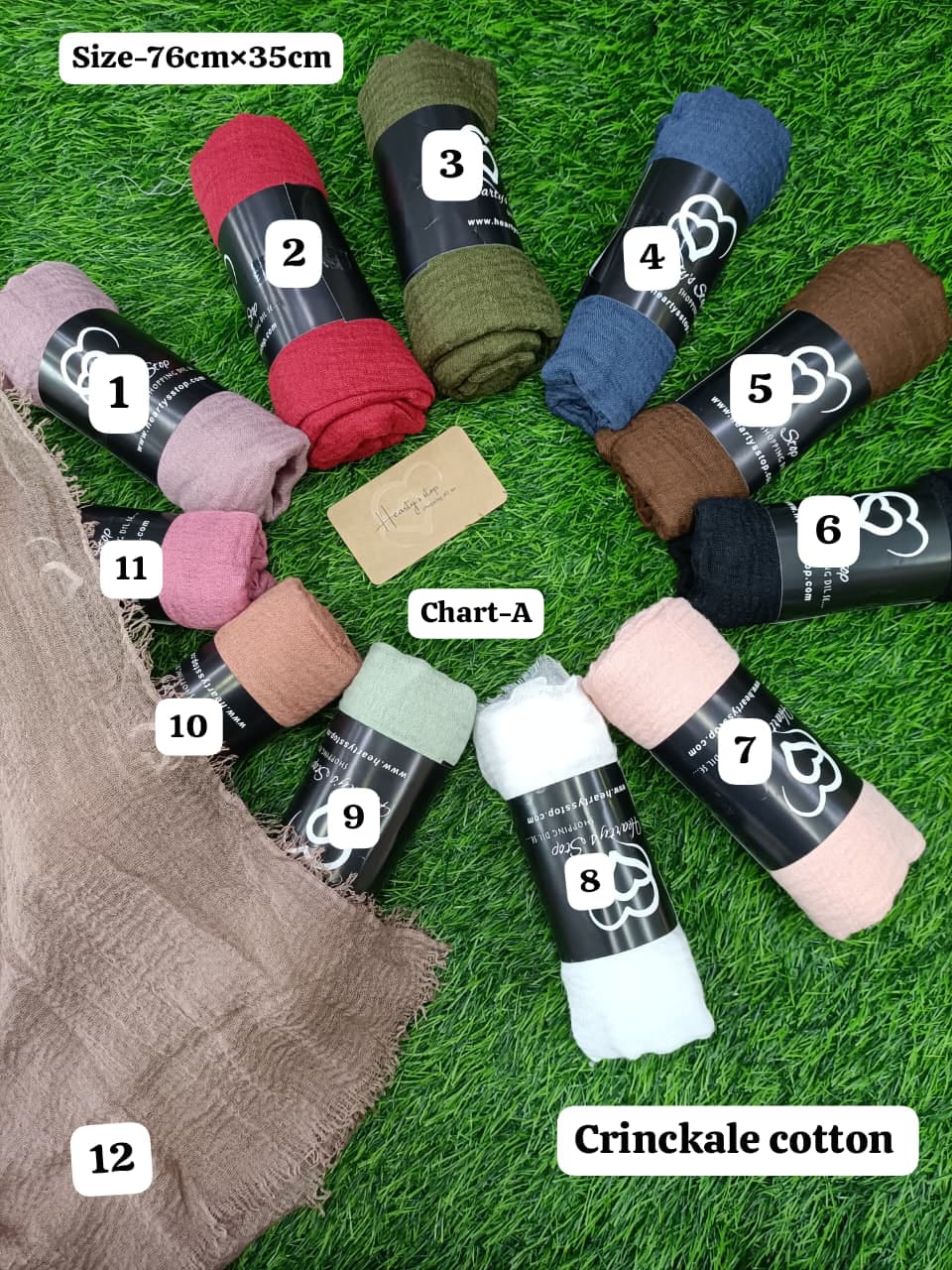 Crinckle cotton hijab