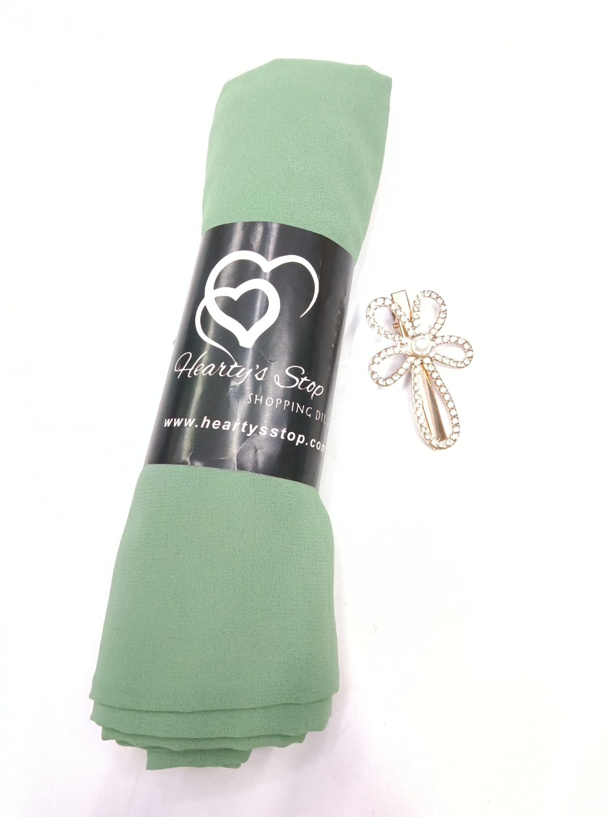 Premium Dusty Mint Chiffon Hijab