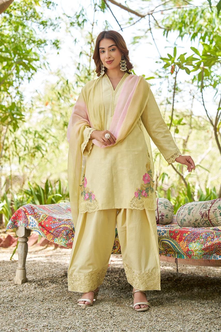 Yellow Farshi Shalwar