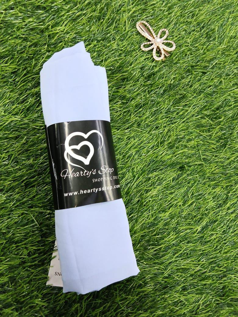 Powder Blue Georgette Chiffon Hijab
