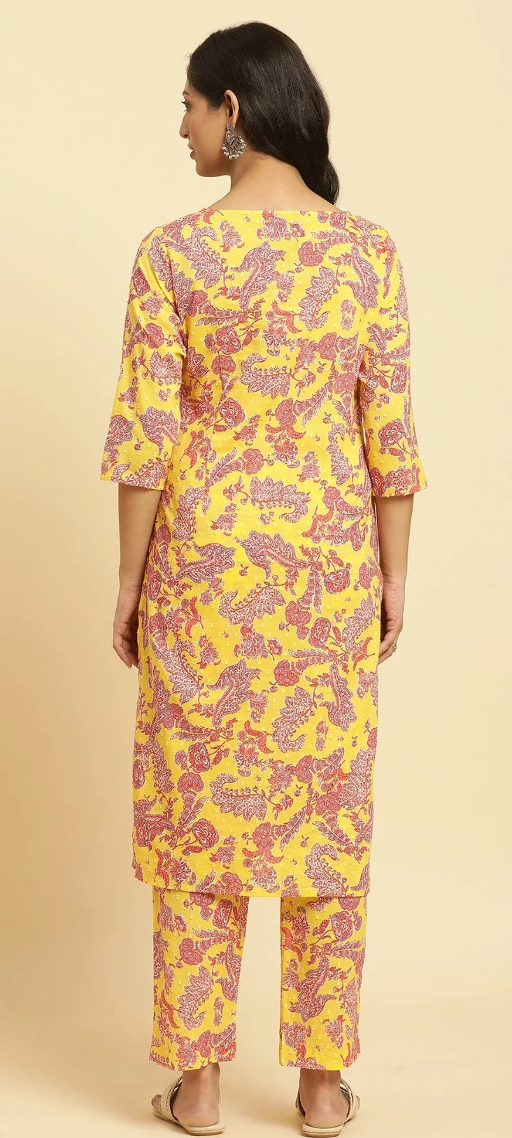 Alina W - Yellow Floral Cord Set