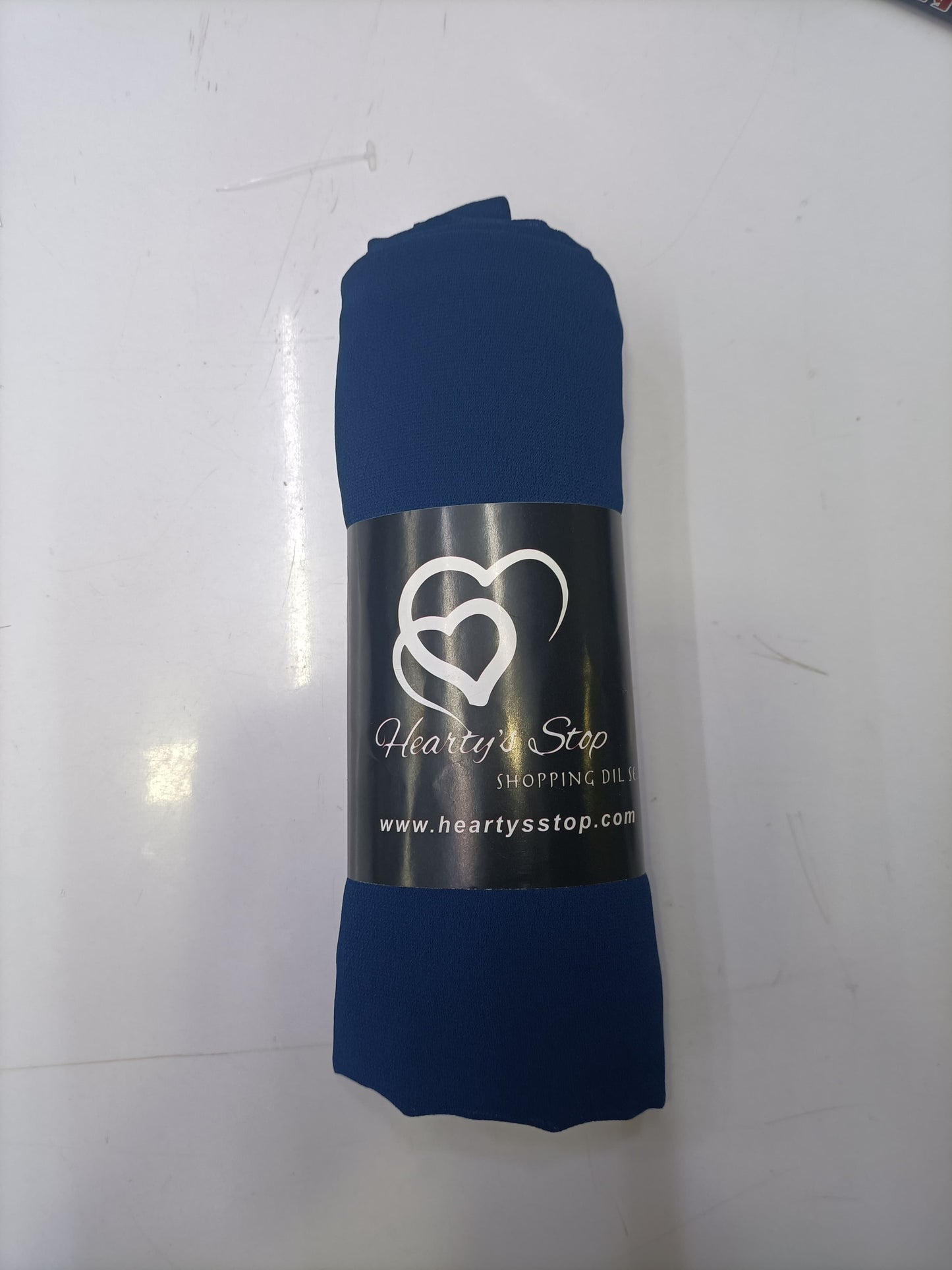 Premium Prussian Blue Chiffon Hijab