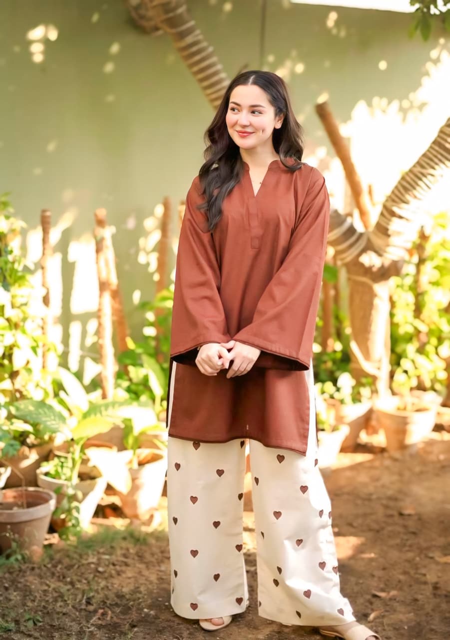 Hania Brown cord set