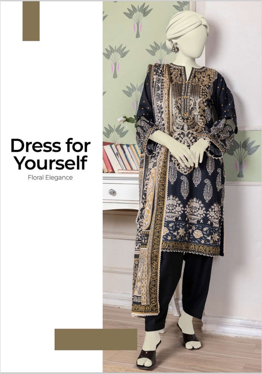 J. 3 pcs suit set black