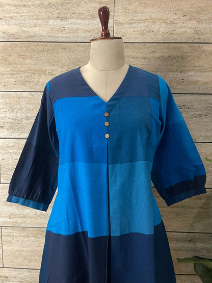 Cotton flex A-line single kurti