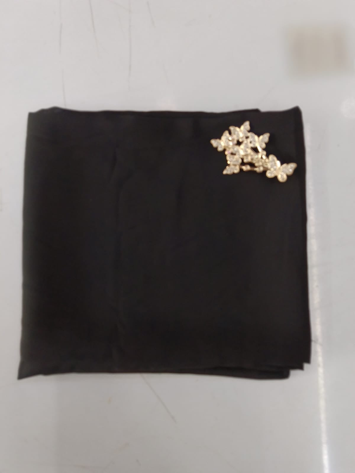 Premium Black Georgette Chiffon Hijab