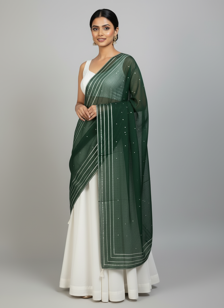 Elegant Silk Dupattas