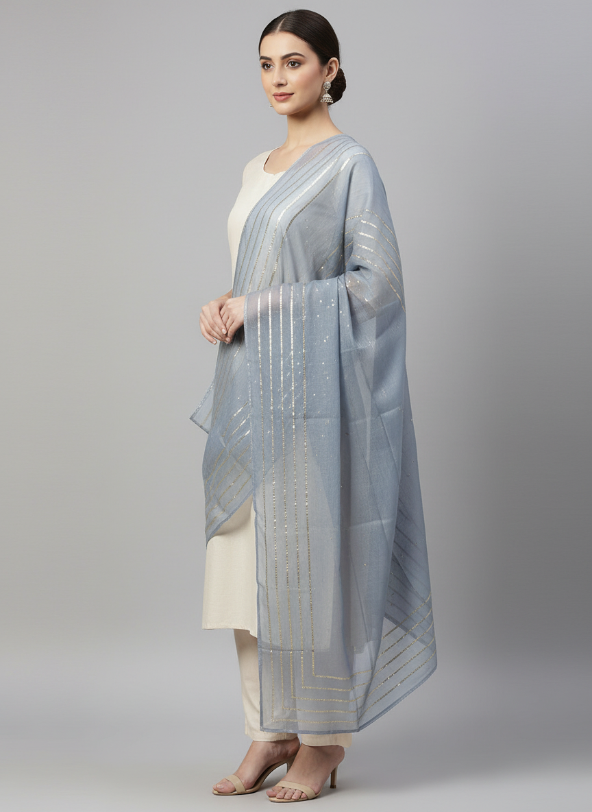 Elegant Silk Dupattas
