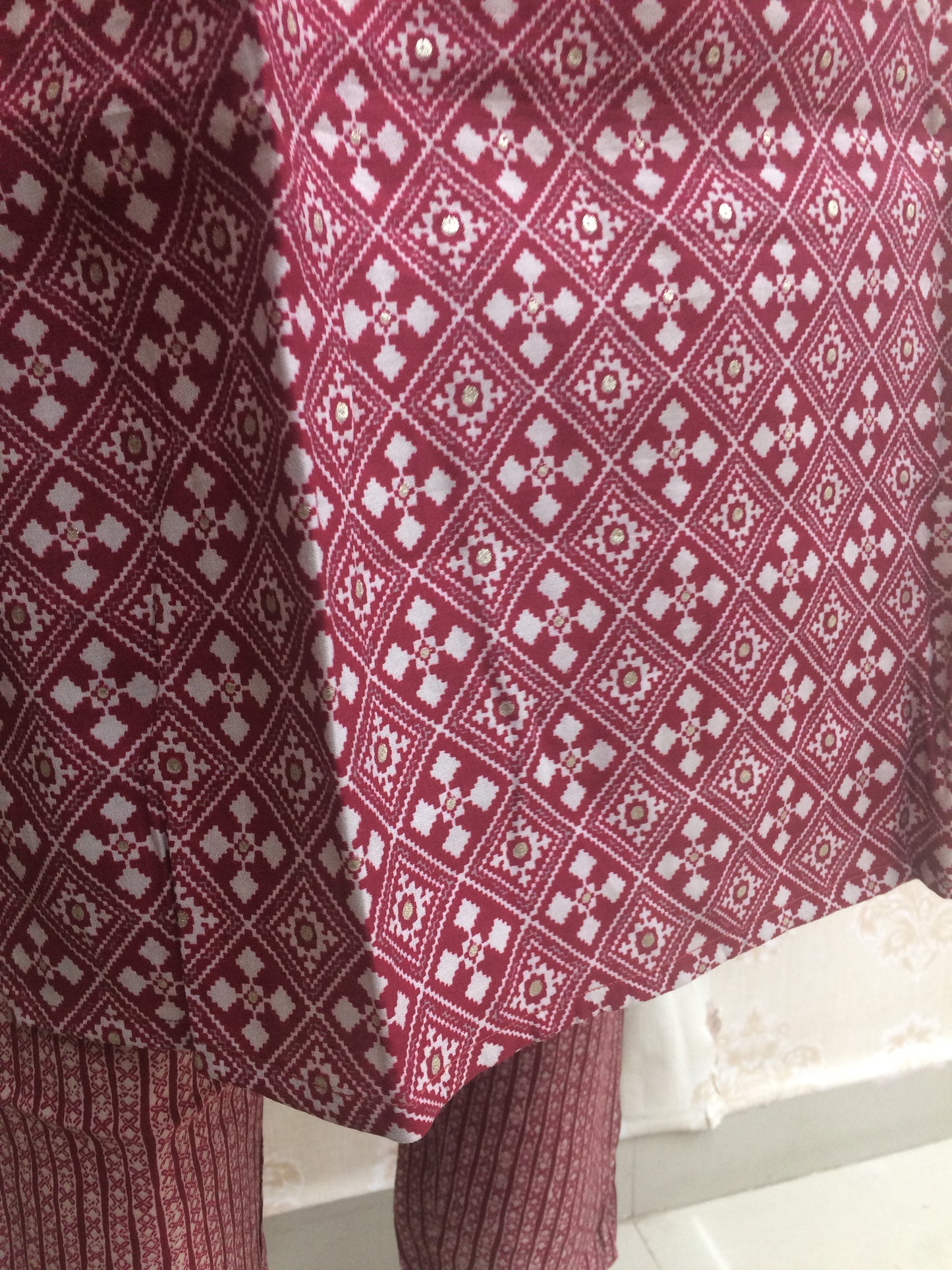 Jaipuri Maroon suit