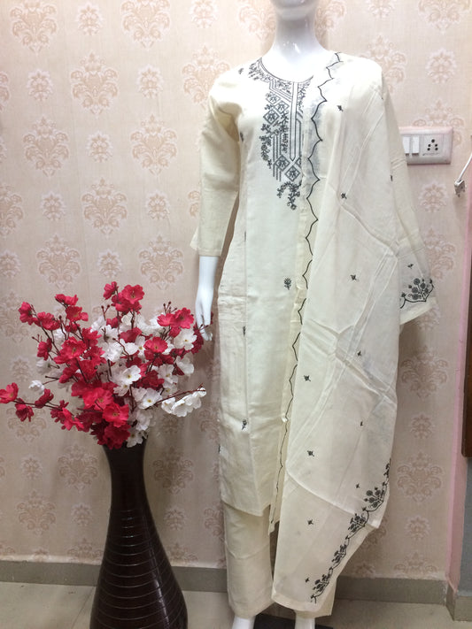 White -Blk cotton dress