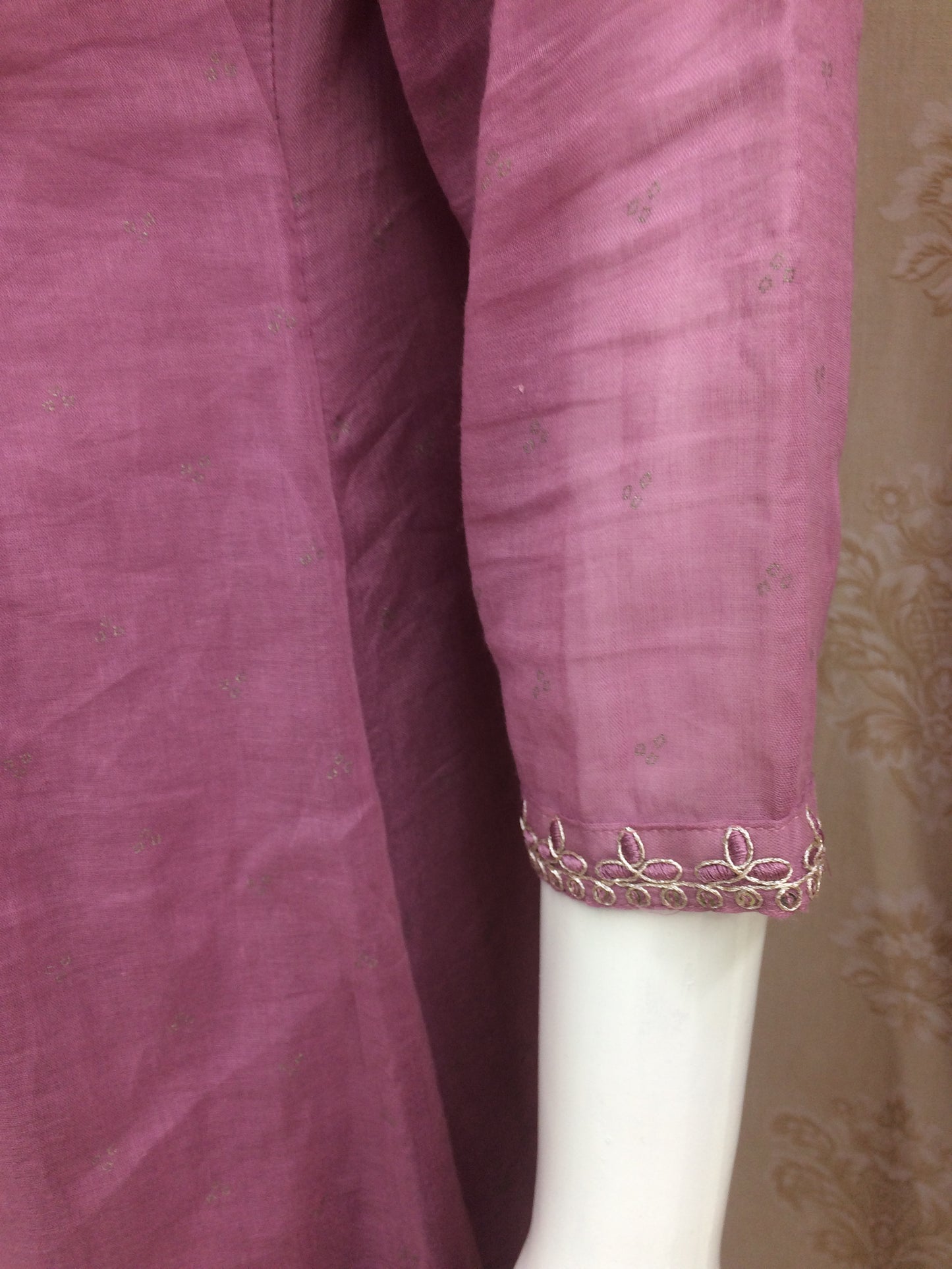 Jaipuri dress - Neck work