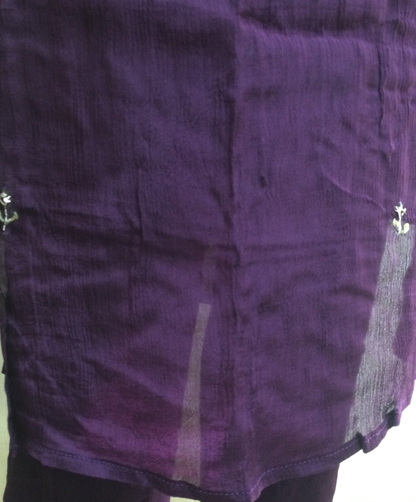 Deep Purple Embroidered Kurta Set