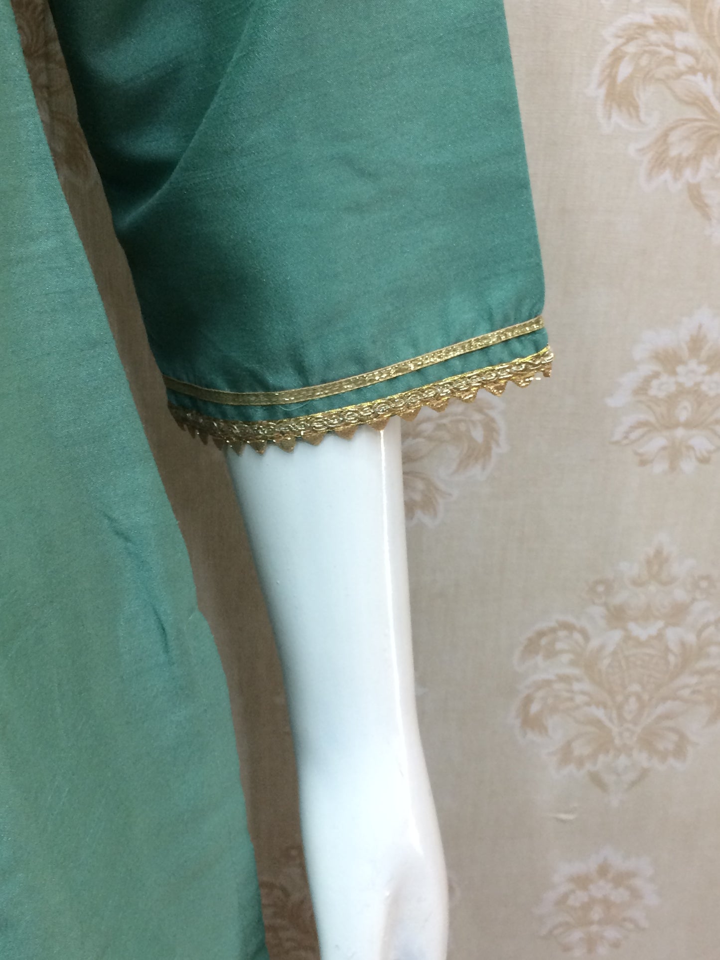 Light Green Cord Set with golden touch