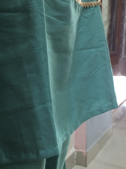 Light Green Cord Set with golden touch