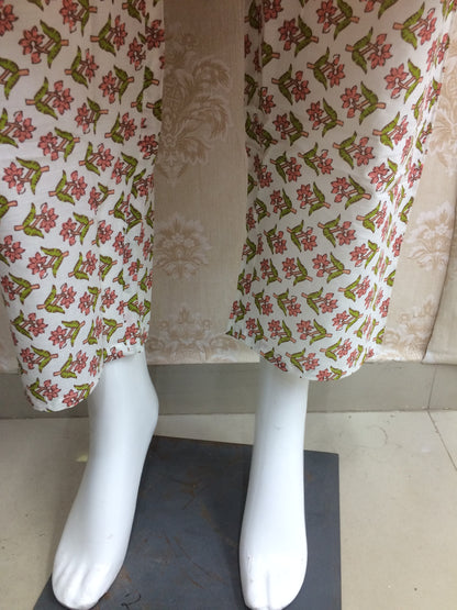 Block print cotton kurta set