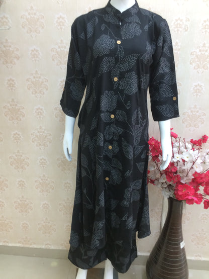 Black And White Rayon Cord Set