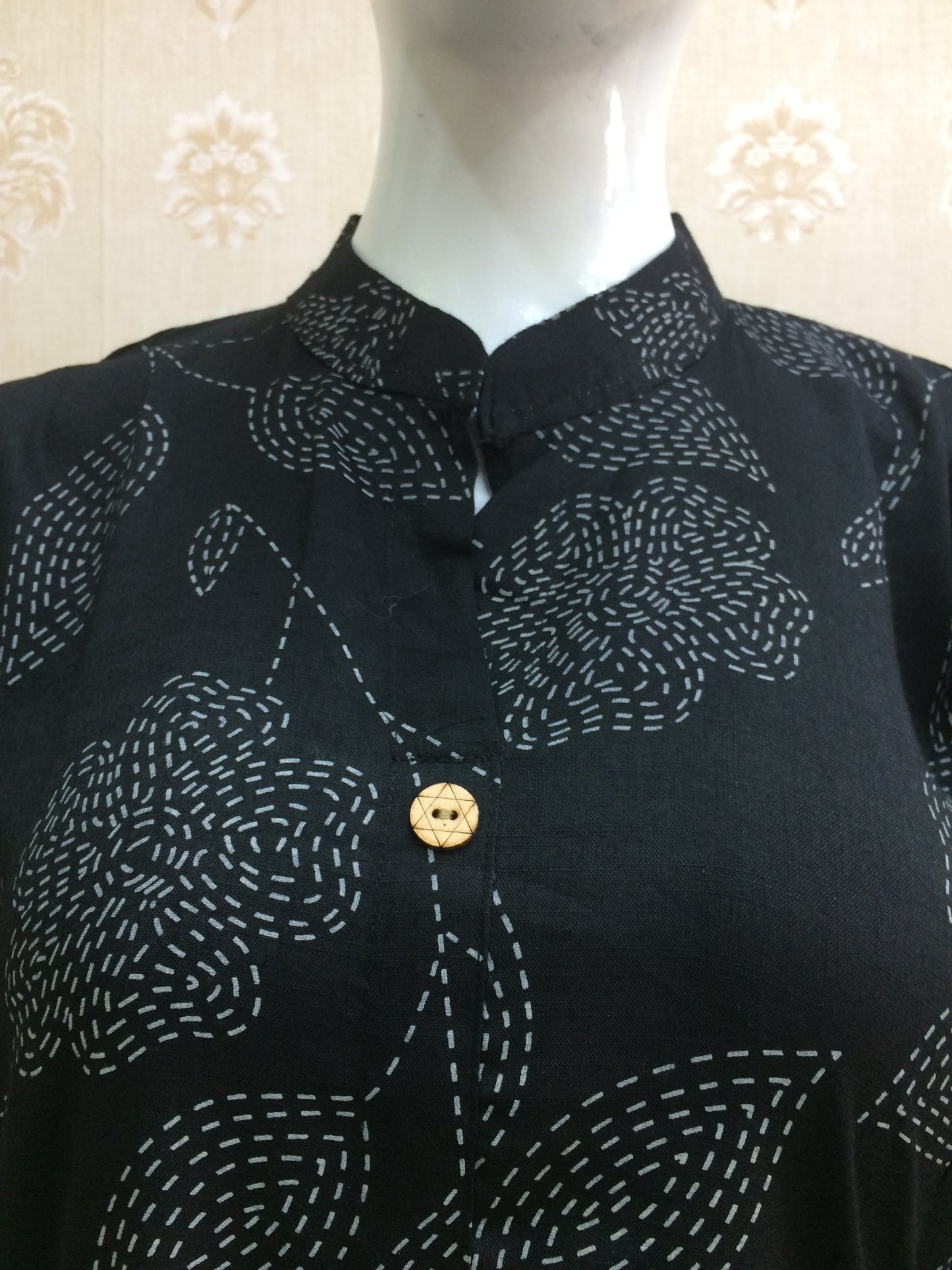 Black And White Rayon Cord Set
