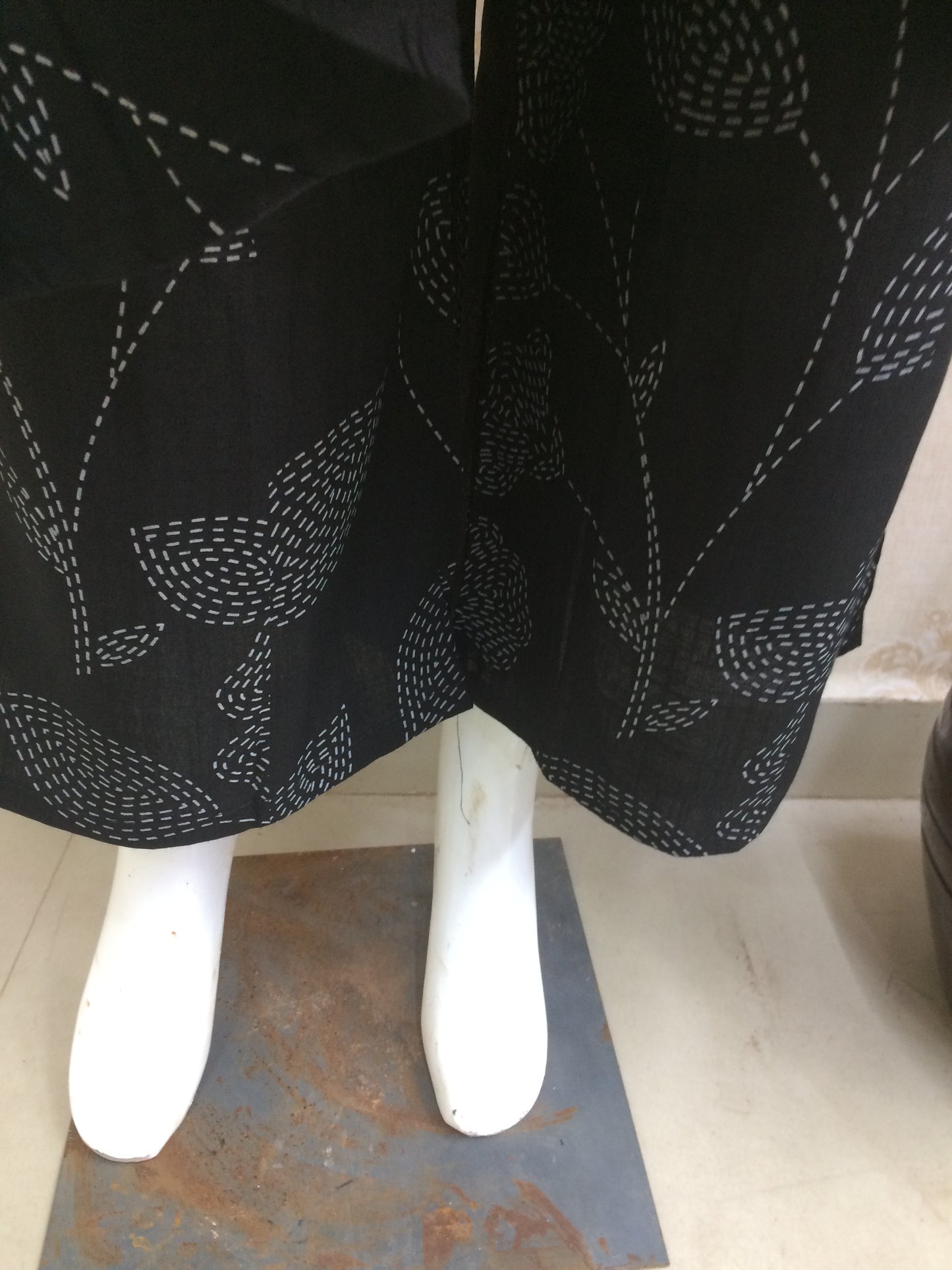 Black And White Rayon Cord Set