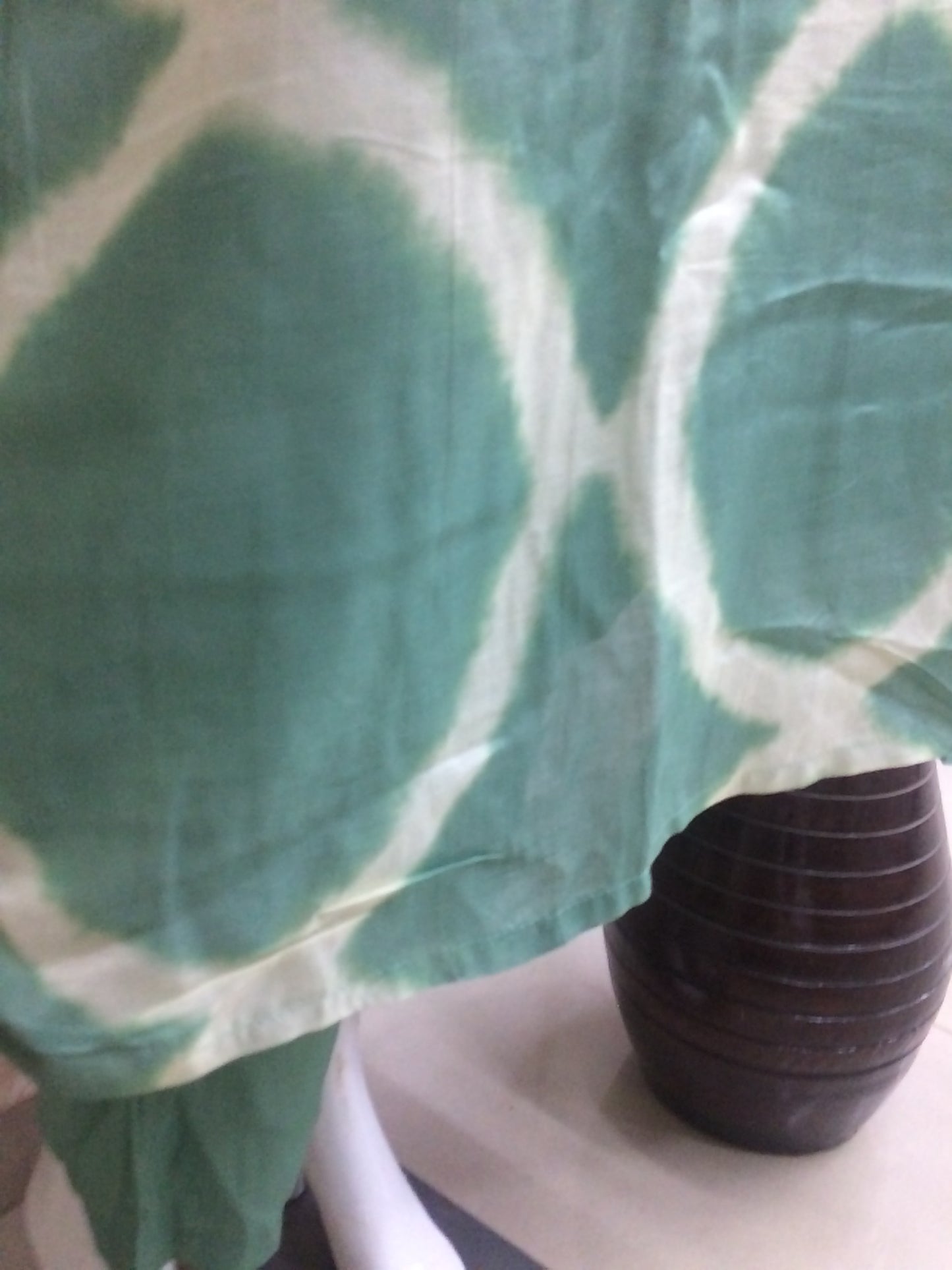 Green tie die designer Dupptta