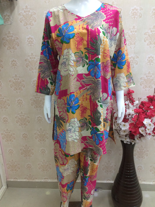 Deeptex multicolour co-ord set