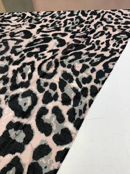 Luxury Leopard Print Scarf Pink