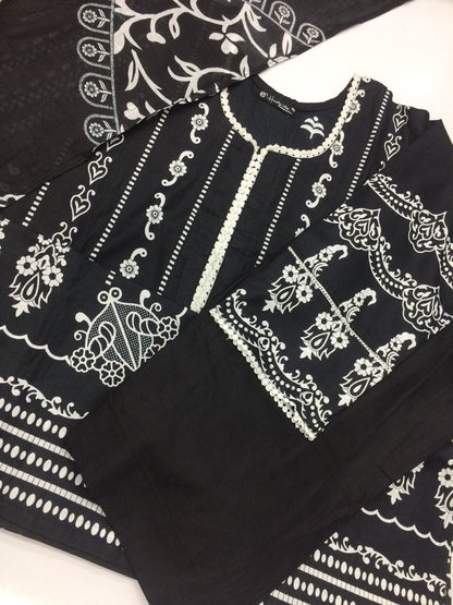 Pakistani dresses black and white