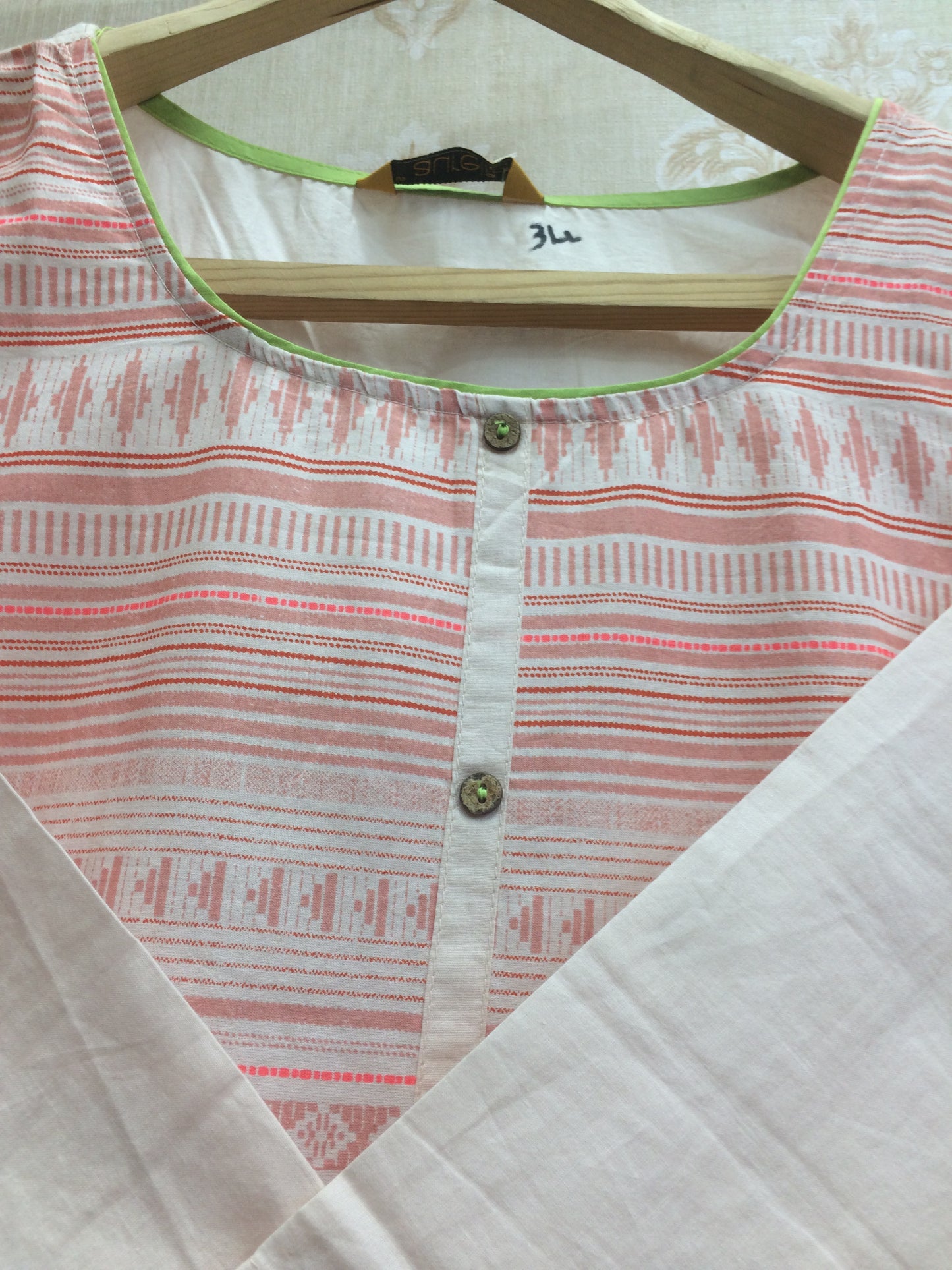 Aurila kurti peach