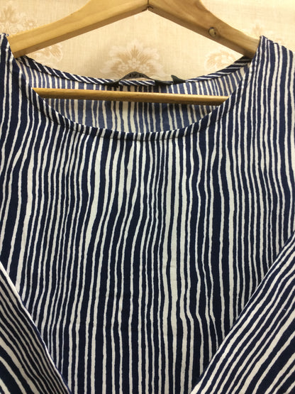 Imara blue lining kurti pockets style