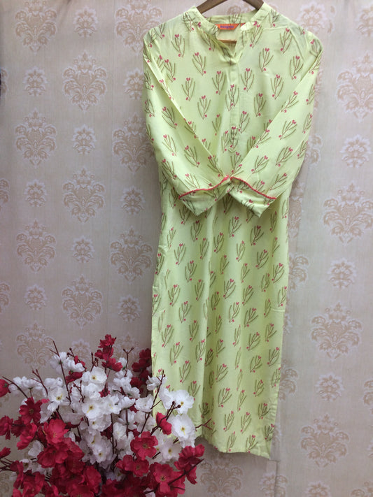 Rangriti Kurta Green