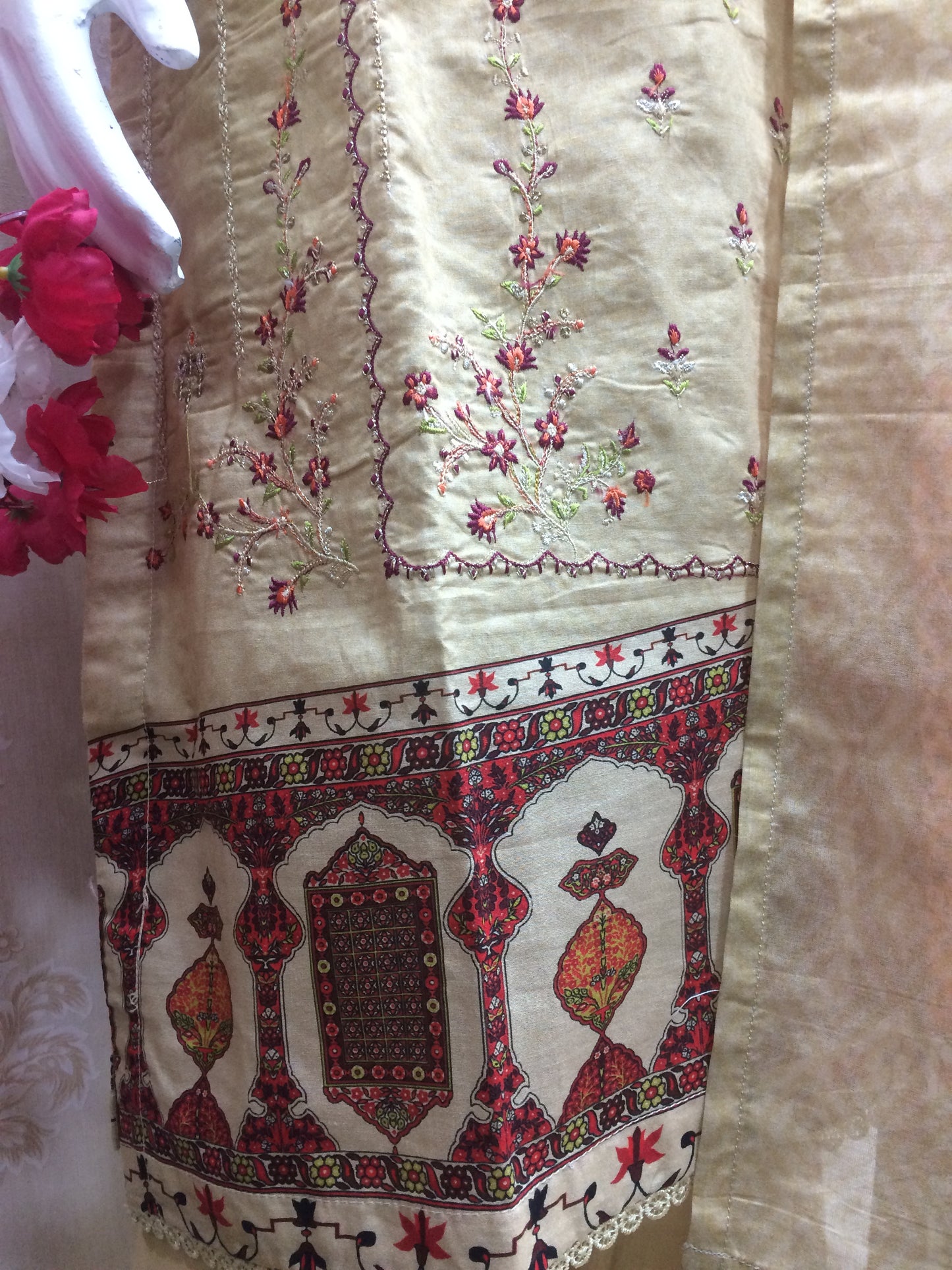 paki readymade beige and brown riwayat