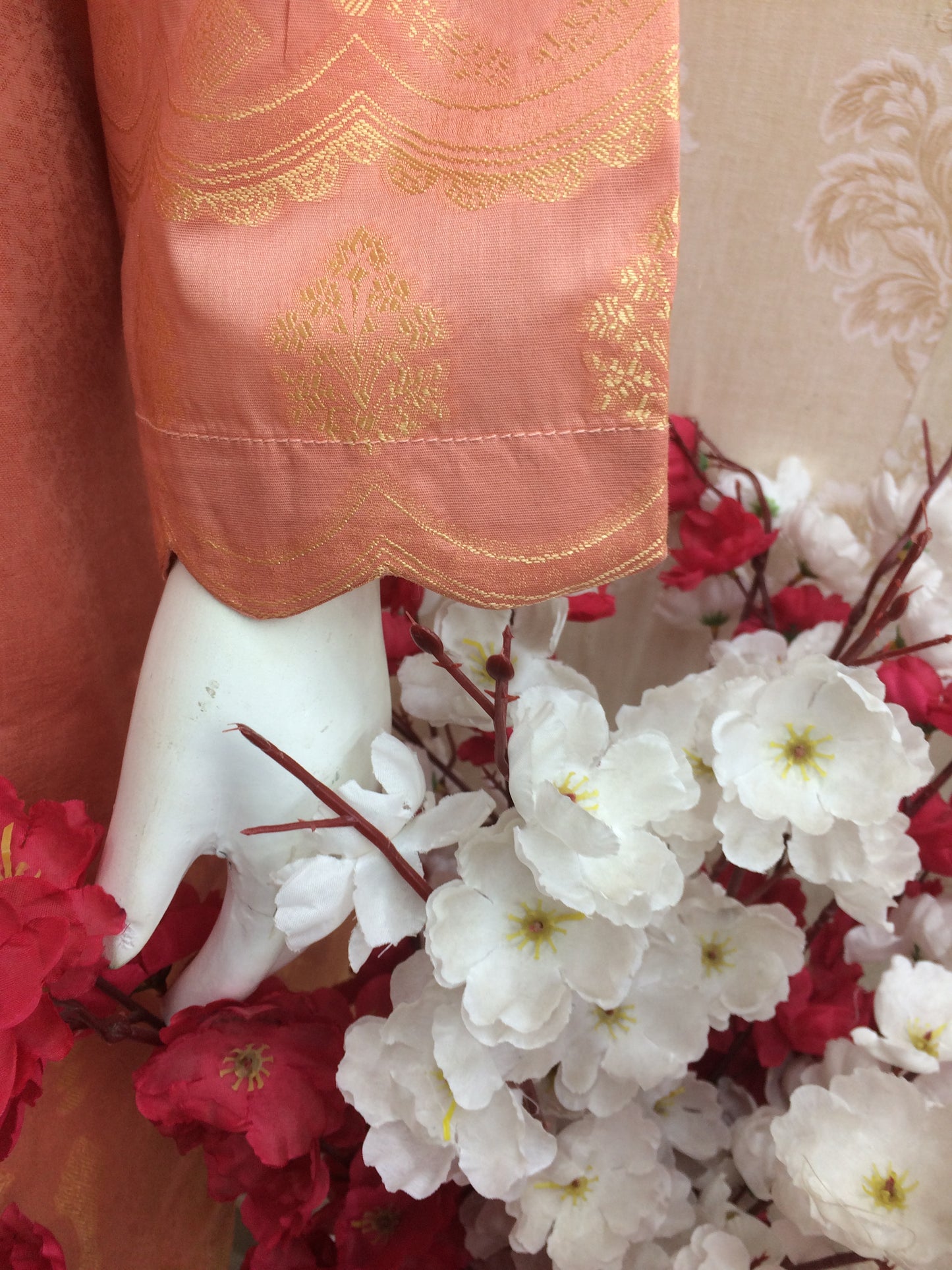 Saphron 2 pcs set dark peach