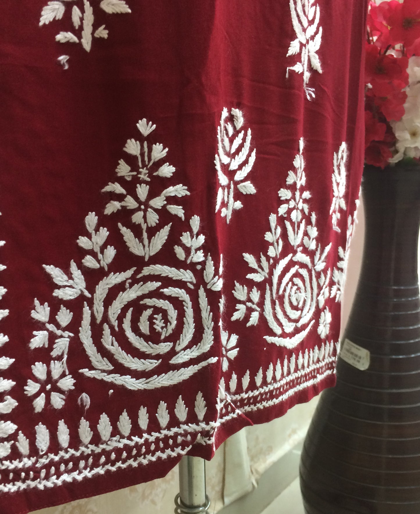 Lucknawi rayon red