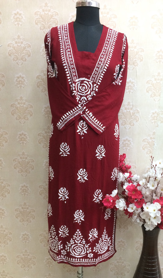 Lucknawi rayon red