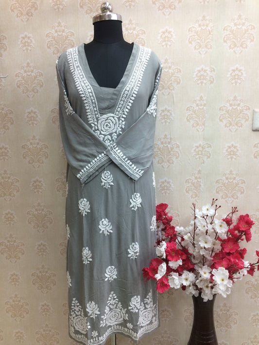 Lucknawi rayon gray
