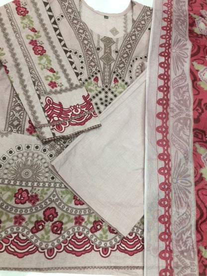 Pakistani dress light red